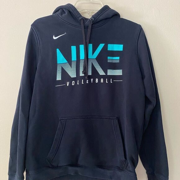 Nike Black Hoodie Sweatshirt with Bold Logo - Picture 1 of 5